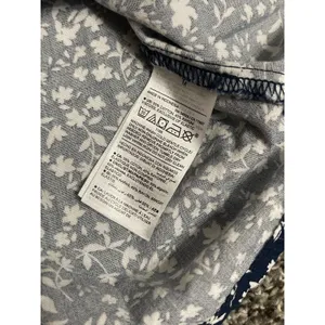 Old Navy Blue Waist-Defined Floral Mini Short Sleeve Dress M thumbnail 3