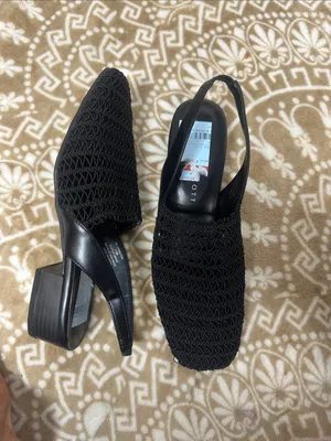 Karen Scott Black Crochet Slingback Flats thumbnail 8
