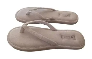 Susina Lavender Pink Plush Flip Flops Women Sandals Bathroo. Sz 7 thumbnail 1