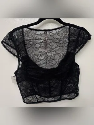 NWT Anthropologie LyreBird Lace Corset Top | Romantic Feminine Blouse thumbnail 6