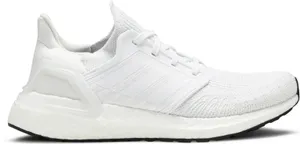 Adidas Ultraboost 20 Road Running Shoes Knit Cushioned Cloud White 6 thumbnail 1