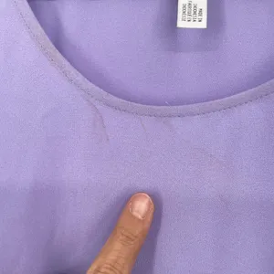 Leith Sleeveless Ruffle Hem Dress Lavender XL Lightweight Flowy thumbnail 4