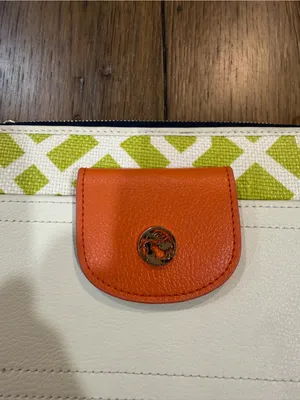Spartina 449 Cream, Orange & Lime Crossbody Wallet like new thumbnail 2