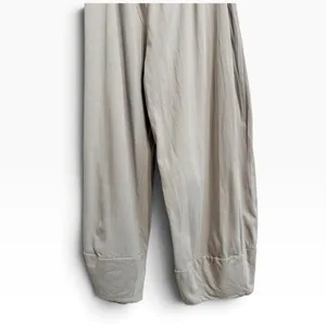 Zara beige bloomer Harem Pants Women's Size Medium thumbnail 6