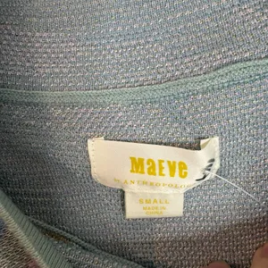 Maeve Anthropologie Carys Mock Neck Sweater Womens Size Small Blue Swirl thumbnail 3