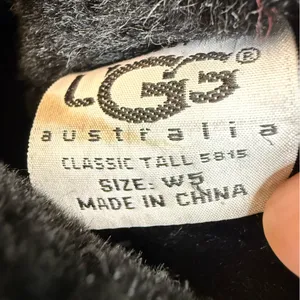 UGG Black Tall Boots Size 5 thumbnail 8
