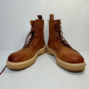 SOREL Hi Line Lace Boots Womens 9.5 Brown Leather Gorpcore Rugged Streetwear thumbnail 14