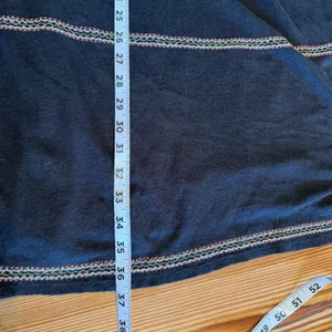 Garnet Hill Tunic Dress 100% Organic Linen Black Embroidered Loose Flowy Boho S thumbnail 6
