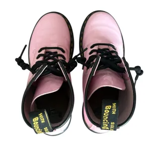 Dr Doc Martens 1460 Patent Leather Lace Up Combat Boots Womens Size 7 Pale Pink thumbnail 6