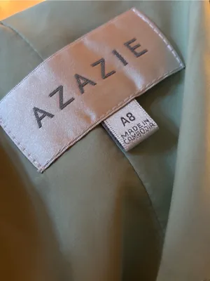 Azazie Denice Sheath Pleated Stretch Satin Floor-Length Bridesmaid Dress Size‎ 8 thumbnail 13