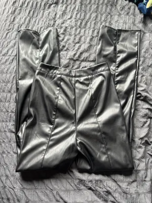 Missguided Faux Leather Pants thumbnail 3
