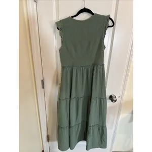 Old Navy Fit & Flare Maxi Dress, Cap Sleeves, Tiered, Smocked Top Large Tall thumbnail 3