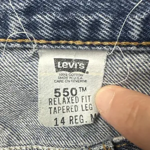 Vintage 90s Levi's 550 Relaxed Fit Tapered Leg Jeans Made In USA Women 14 x 26.5 thumbnail 5