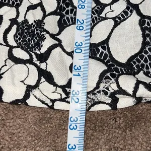 Motherhood Maternity‎ Strapless Dress Lace Floral Black/White Size Small thumbnail 11
