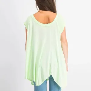 Free People Keep It Casual T-shirt blouse Queen Green size XS thumbnail 2