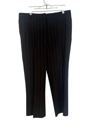 Kenneth Cole Women’s 2pc Striped Suit Black Business Casual Corpcore XL thumbnail 8