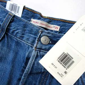 NWT Levi's Ribcage Straight Ankle in Noe High Super High Rise Crop Jeans 29 thumbnail 4