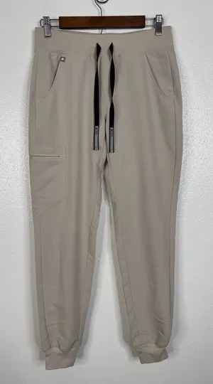 FIGS Zamora Jogger Scrub Pants Womens XS Sand Tan Technical Collection W22SW2056 thumbnail 1