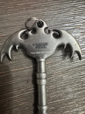 Disney Haunted Mansion Bat Wing Skeleton Key thumbnail 4