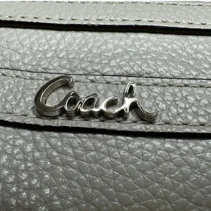 Coach Gray Y2K Leather Wristlet thumbnail 7