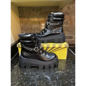 Circus by Sam Edelman Circus NY Aidyn black chain-detail ankle boots Size 6.5 Grunge Goth Lug Sole thumbnail 5