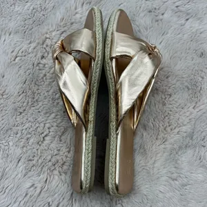New York & Co Guadalup rose gold slip on sandals thumbnail 5