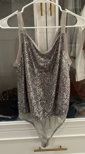 Free People Bodysuit Intimately Sequin thumbnail 1