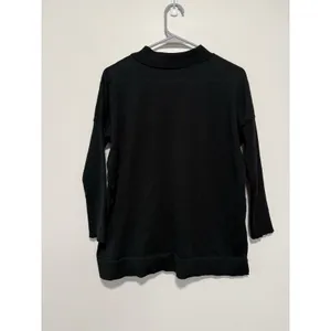 Tuckernuck Black Linen Blend Clayton Knit Polo‎ Top Size XS/S thumbnail 6