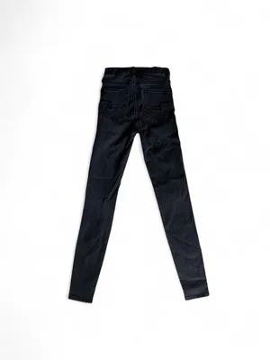 American Eagle Black Ripped Jegging 0L Super Stretch X  thumbnail 5