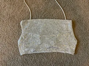 Le lis Sequin Cropped Top thumbnail 1