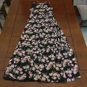 Lulu’s Radiant Look Black Floral Print Sleeveless Maxi Dress small thumbnail 4
