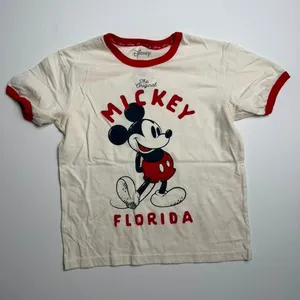 Cute Disney Mickey Mouse Florida The Original Ringer T-Shirt Size 6/7 thumbnail 1