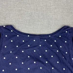 Old Navy Tank Top Womens XXL Blue Scoop Neck Sleeveless Polka Dot Tie Front thumbnail 14