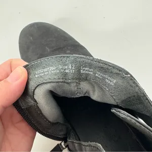 Dansko Black Leather‎ Wedge Heel Ankle Booties Size 42 thumbnail 8
