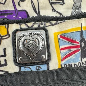 Brighton Jet Set Crossbody Bag Graphic Graffiti Print Nylon Travel Fun Chic thumbnail 5