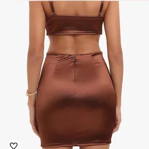Just Quella Chic Backless Brown Dress thumbnail 4
