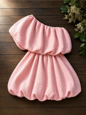 NWT - ASOS DESIGN Pink One Shoulder Bubble Dress - Size 0 thumbnail 2