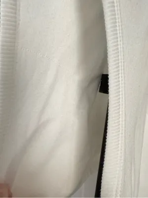 Hanes Women's White Ribbed Crewneck Tank Top with built in‎ padding thumbnail 6