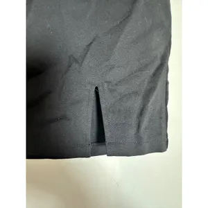 Hello Molly Black Mini Skirt Side Slit Zipper Front‎ Women's Size S thumbnail 3