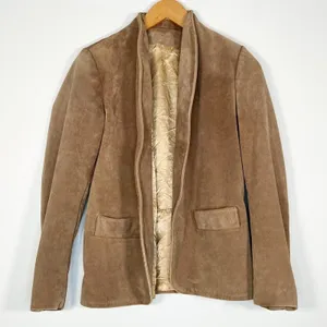 Vintage 70's Gary Gordon Outerwear Tan Suede Leather Jacket Coat Womens XS thumbnail 1