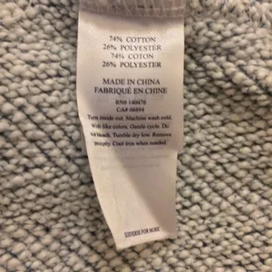 Faherty Whitewater Hoodie pull over blue and white medium thumbnail 5