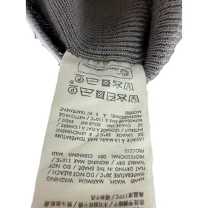 The Rumere Ribbed Knit Wool Sweater Mock Neck Gray‎ Minimalist Workwear Size 34 thumbnail 5