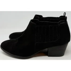 Lauren Blackwell Women's Devyn Black Suede Ankle Booties Size 8 1/2 thumbnail 3