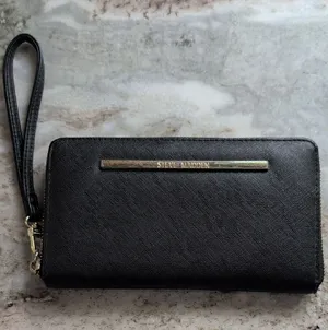 Steve Madden Black Wristlet Wallet thumbnail 1