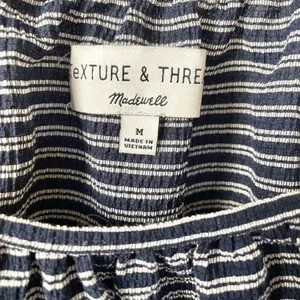 Madwell Texture and Thread peasant top in stripe thumbnail 10