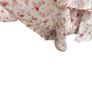 Alter'd State Women Babydoll Cottage Romper‎ M Ivory Pink Floral Ruffle Romantic thumbnail 8