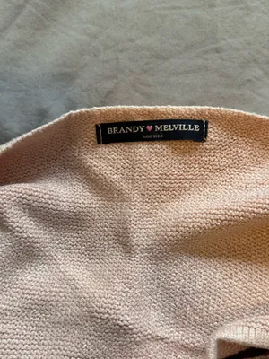 Brandy Melville Pale Pink Knit Halter Top thumbnail 3