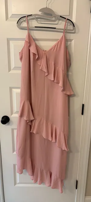Ruffle Dress Pink Size XL thumbnail 1