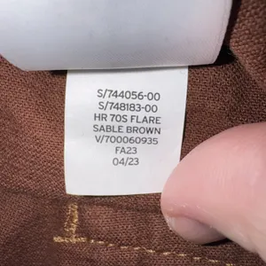 Gap Womens Pants High Rise 70s Flare Corduroy Retro Sable Brown Size 16/33R NWT thumbnail 9
