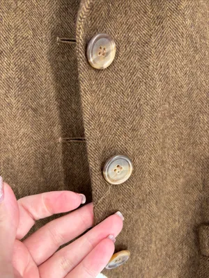 MaxMara wool blazer 6 brown made in italy READ thumbnail 2